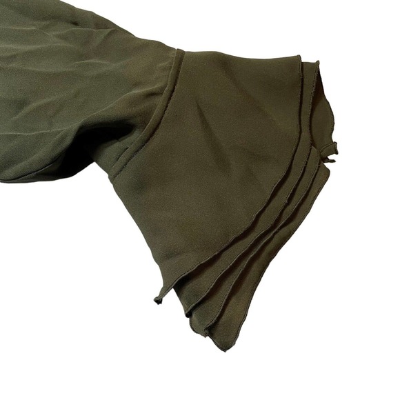 JW ANDERSON Olive Blouse with Pearl Buttons - Picture 5 of 7